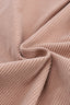 Apricot Ribbed Texture Half Zip Collared Sweatshirt
